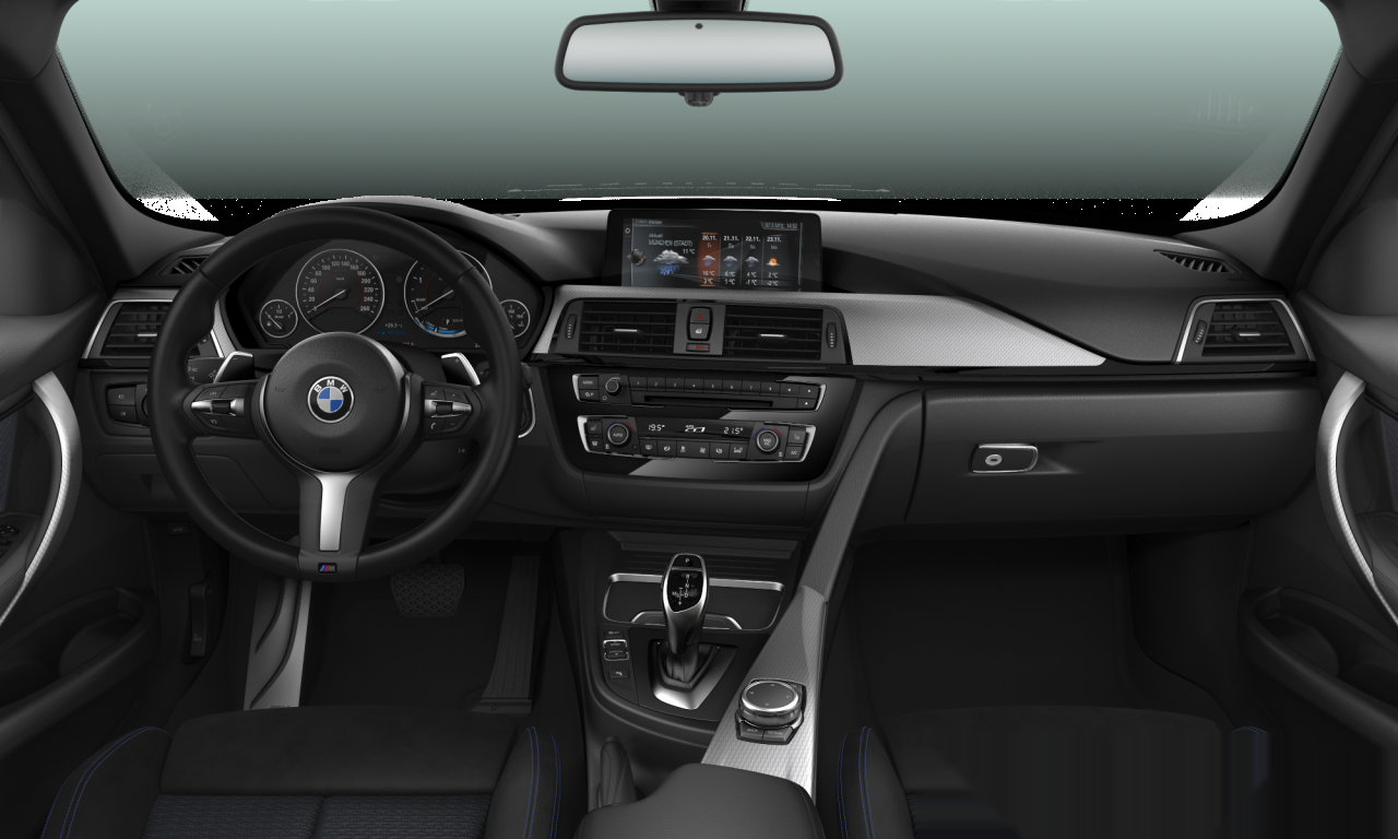 Interior of 2016 BMW 320d xDrive (F30 (MUE)), VIN WBA8C91060K654371