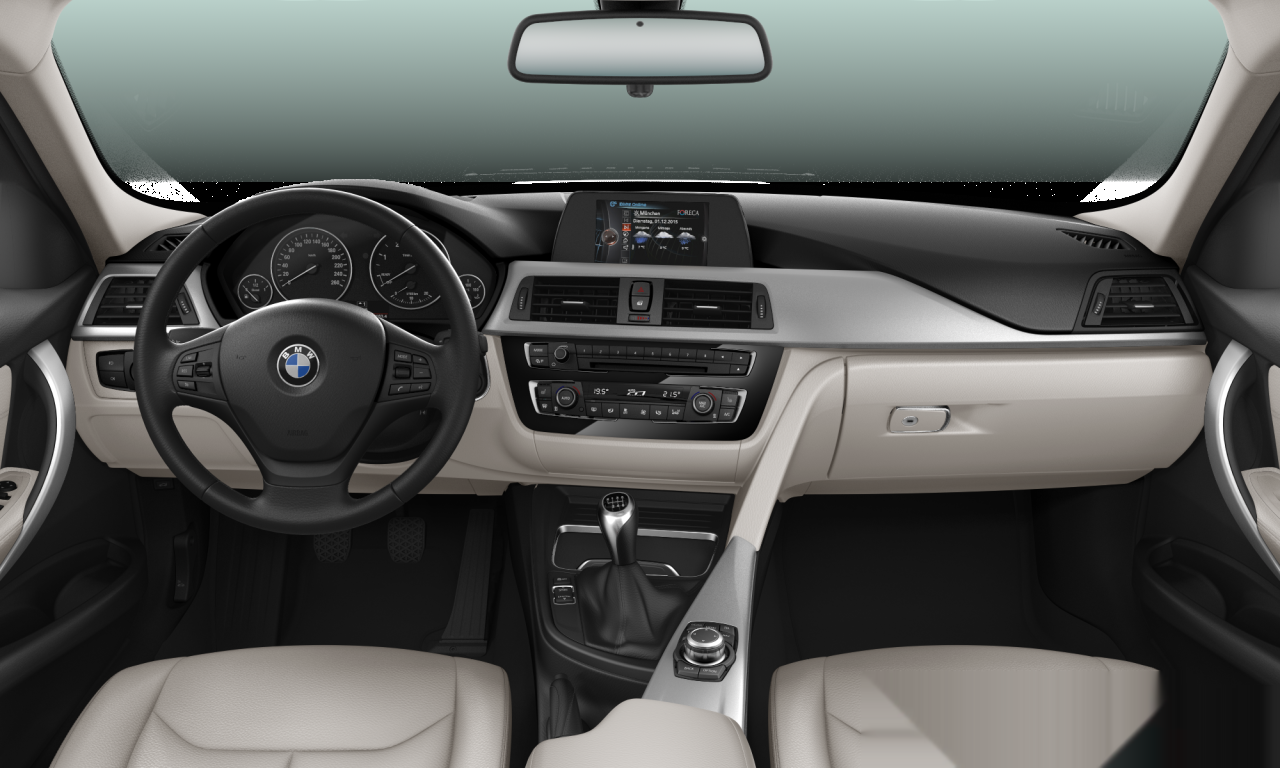 Interior of BMW 320d EfficientDynamics Edition (F30 (MUE)), VIN WBA8D12040K447331