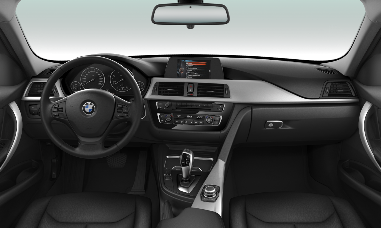Interior of 2016 BMW 320d EfficientDynamics Edition (F30 (MUE)), VIN WBA8D12090K824378