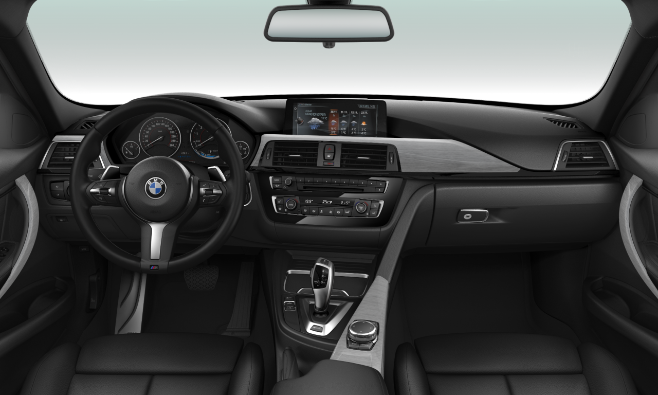 Interior of BMW 330e iPerformance (F30 (MUE)), VIN WBA8E11030K417901