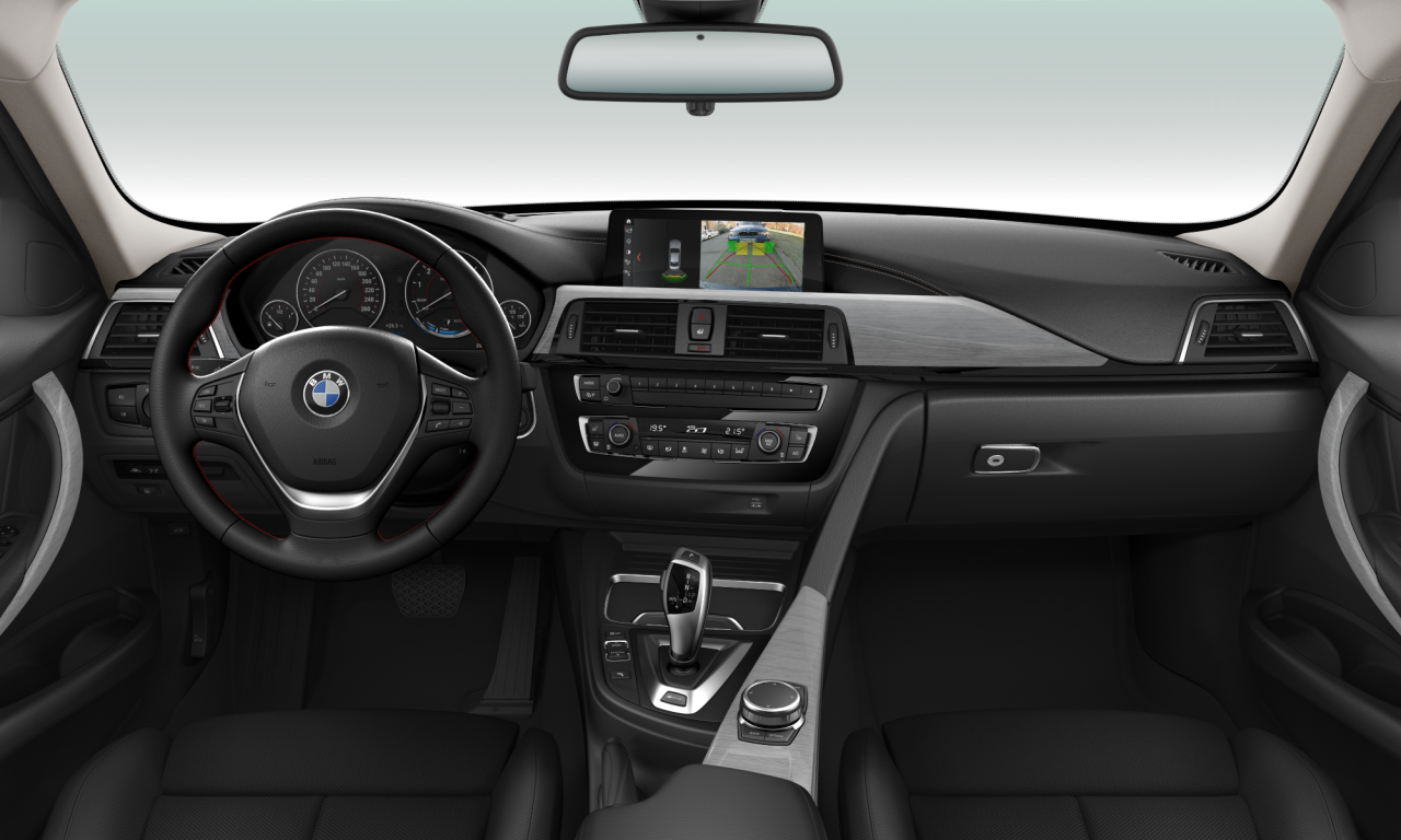 Interior of 2017 BMW 330e iPerformance (F30 (MUE)), VIN WBA8E11040K832550