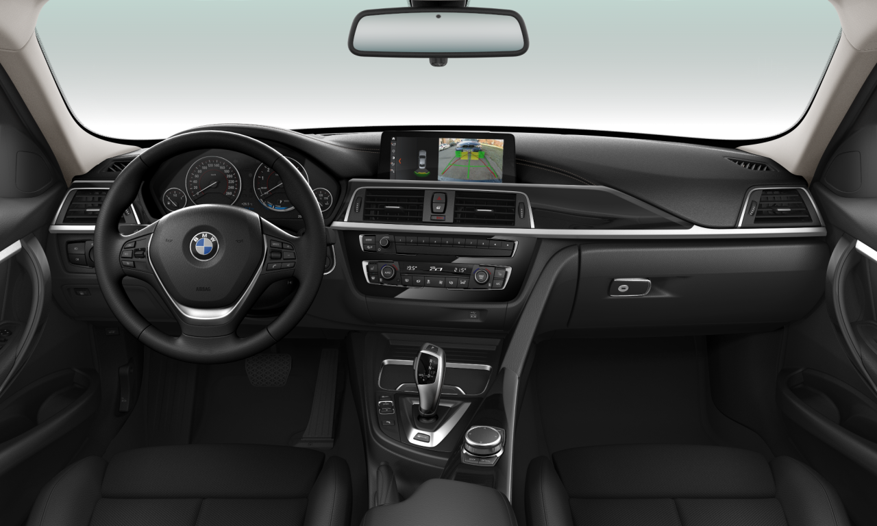 Interior of BMW 330e iPerformance (F30 (MUE)), VIN WBA8E110XJK421364