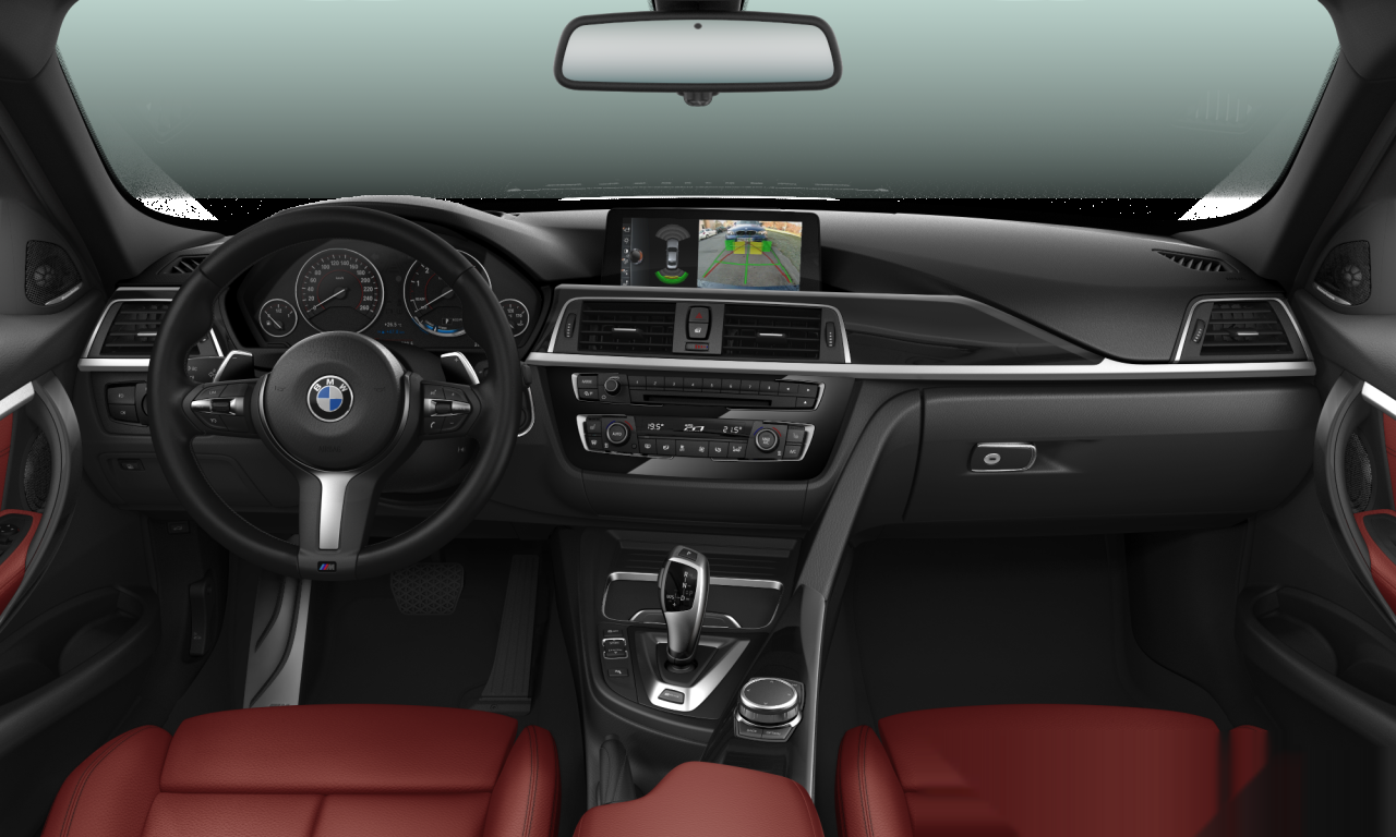 Interior of 2017 BMW 330e iPerformance (F30 (MUE)), VIN WBA8E12020K798235