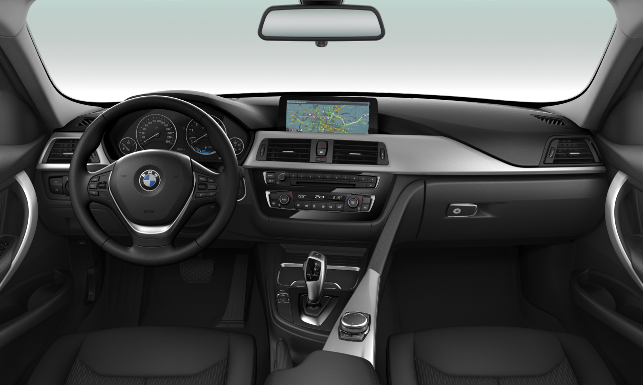 Interior of 2015 BMW 318i (F30 (MUE)), VIN WBA8E31030K490374