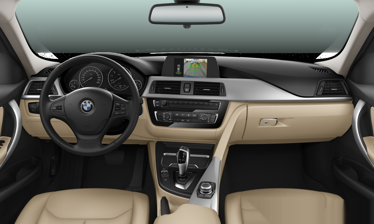 Interior of BMW 318i (F30 (MUE)), VIN WBA8E31070A672682