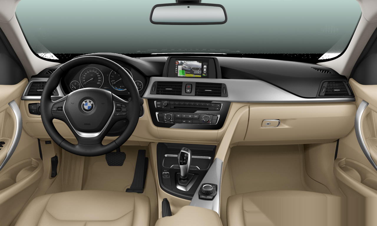 Interior of BMW 318i (F30 (MUE)), VIN WBA8E3107GK490663