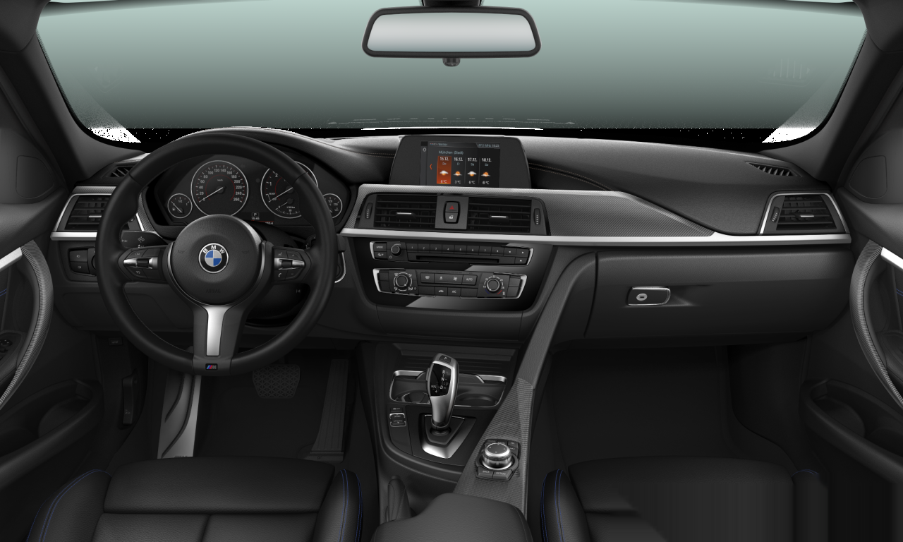 Interior of 2018 BMW 318i (F30 (MUE)), VIN WBA8E32030A554062