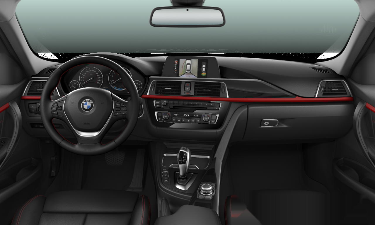 Interior of BMW 318i (F30 (MUE)), VIN WBA8E36050NT38801
