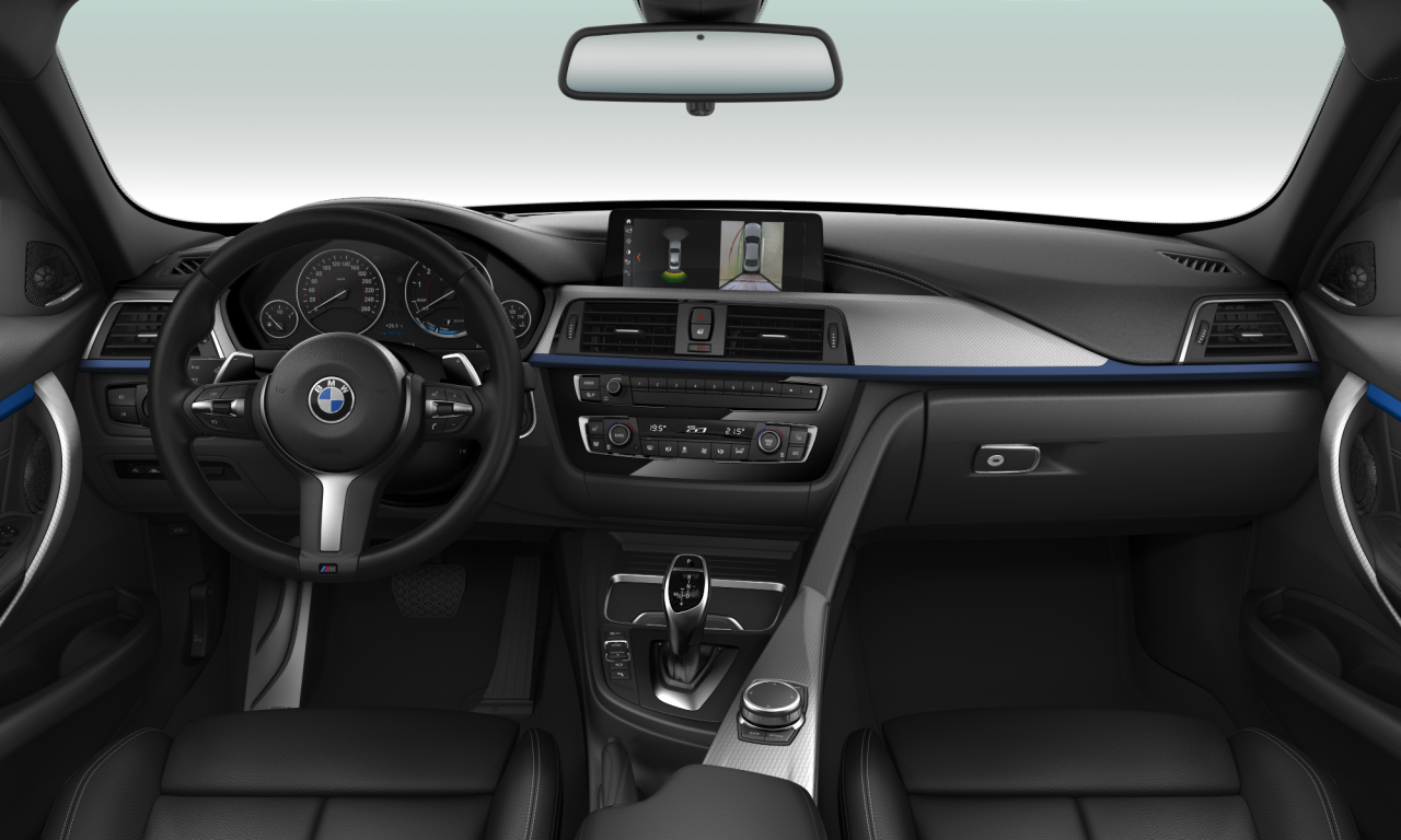Interior of BMW 328i xDrive (F30 (MUE)), VIN WBA8E3G55GNU02792