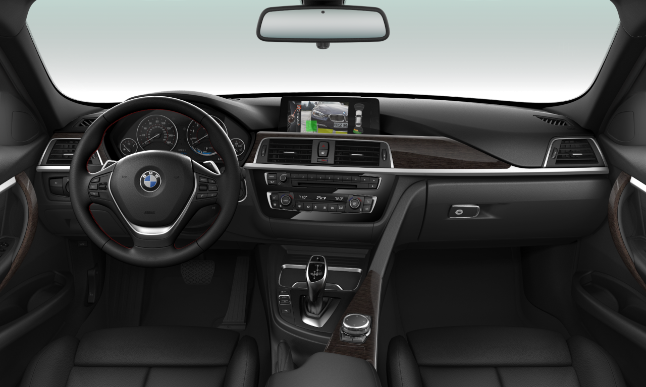 Interior of BMW 328i (F30 (MUE)), VIN WBA8E9C5XGP847655