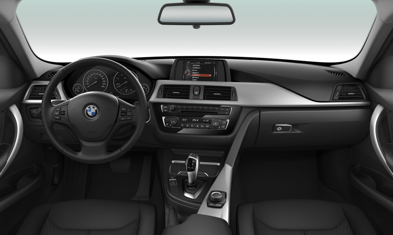 Interior of BMW 316d (F30 (MUE)), VIN WBA8F91060K711594