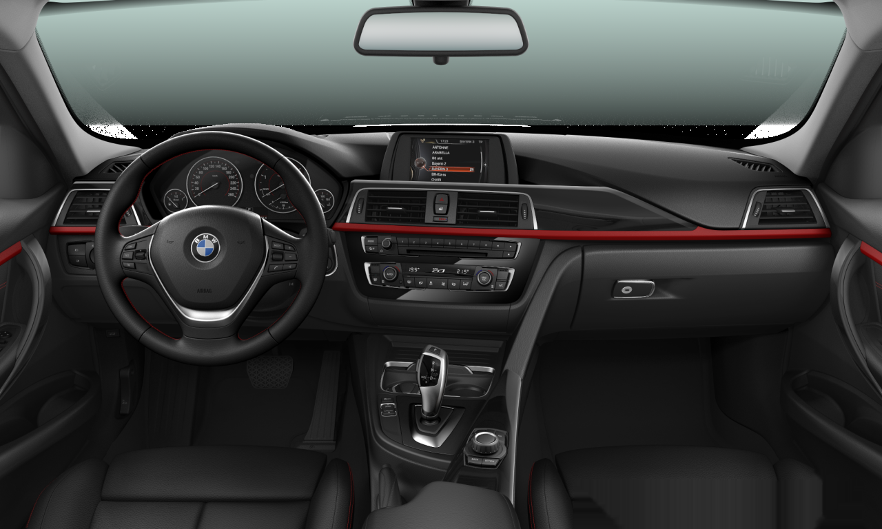 Interior of BMW 316d (F30 (MUE)), VIN WBA8F910X0K553874