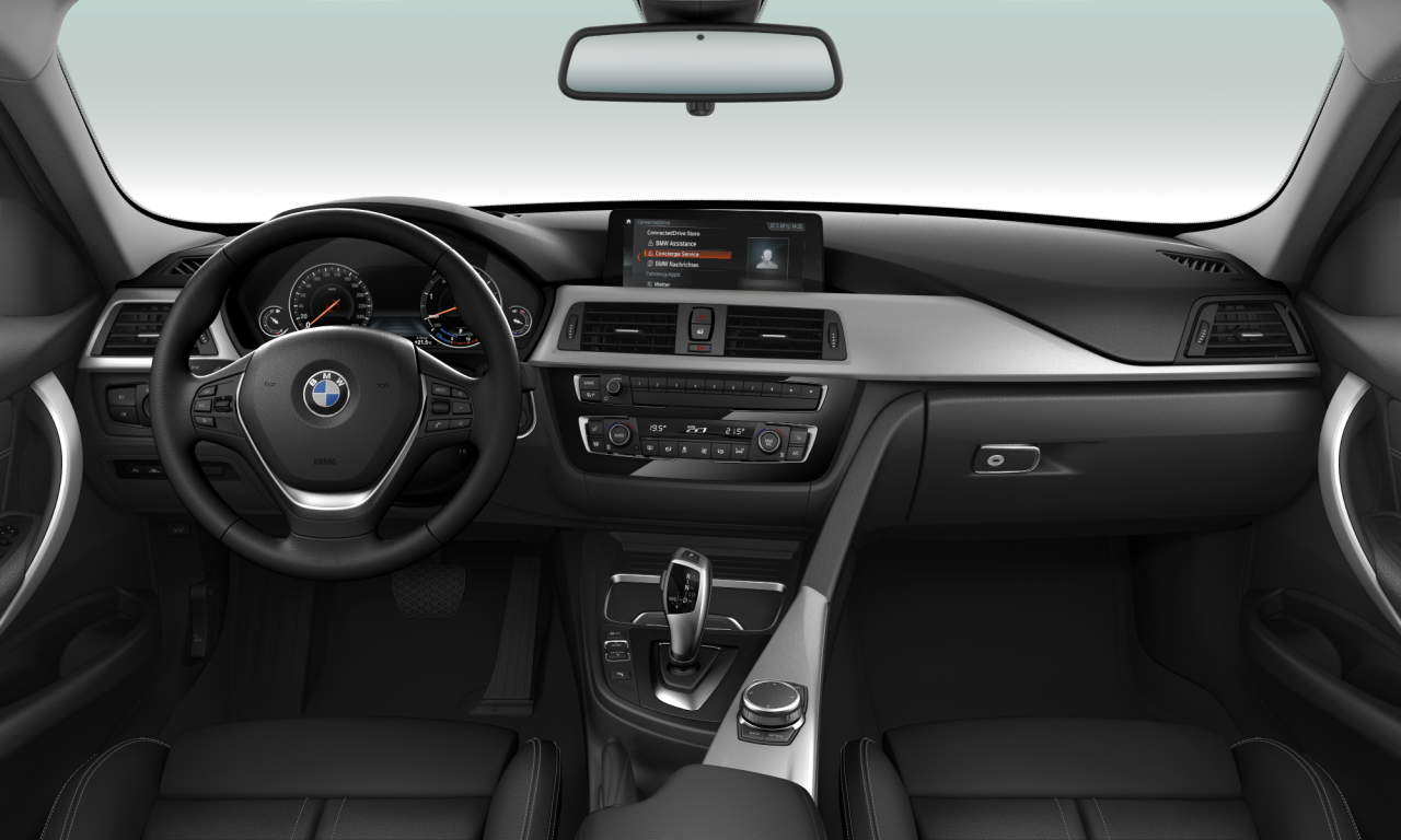 Interior of BMW 318d (F31 (MUE)), VIN WBA8H71050A042416