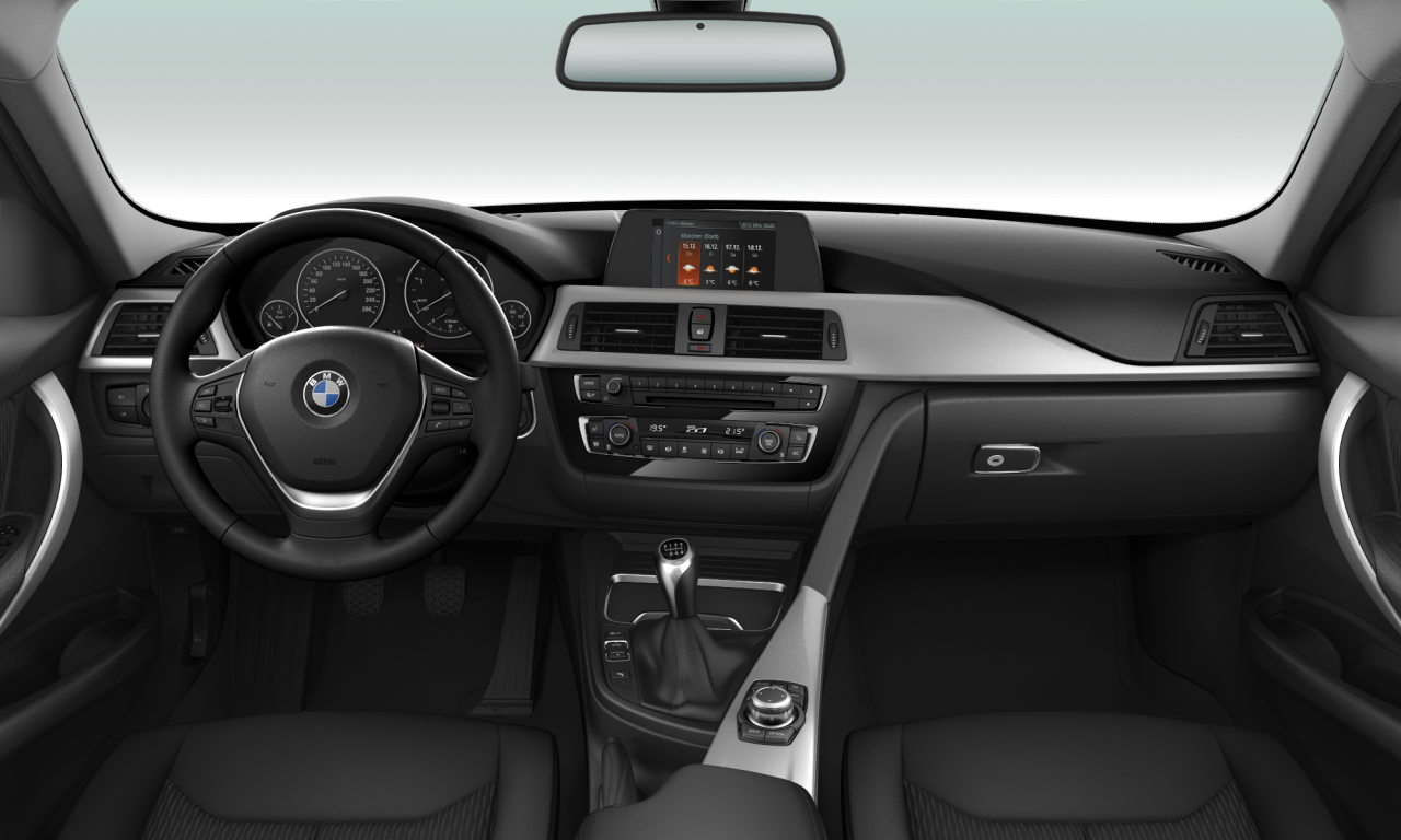 Interior of 2017 BMW 318d (F31 (MUE)), VIN WBA8H71090A129803