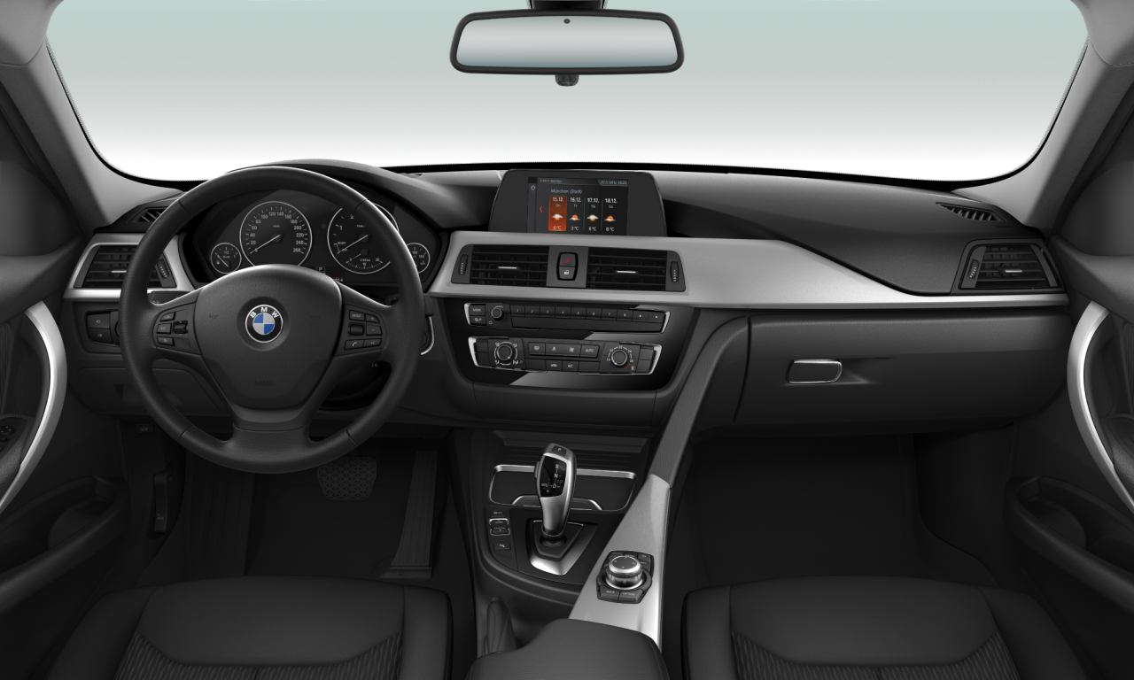 Interior of BMW 318d (F31 (MUE)), VIN WBA8H710X0A983988
