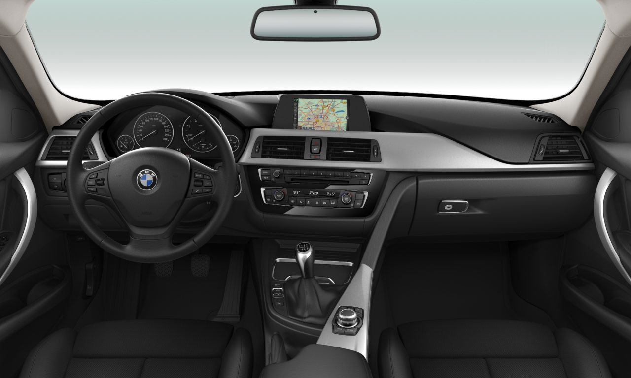 Interior of 2016 BMW 320d xDrive (F31 (MUE)), VIN WBA8J11050K818619