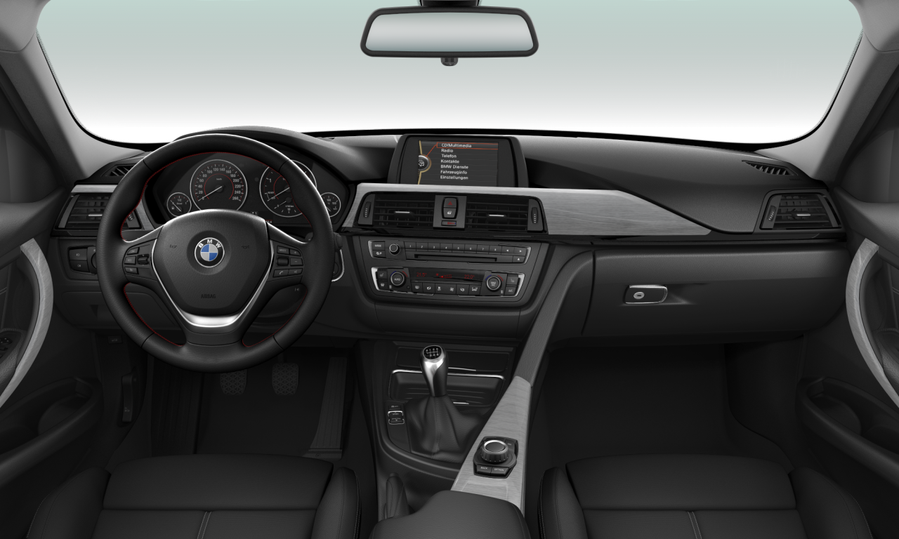 Interior of BMW 318d xDrive (F31), VIN WBA8J3100EF697431