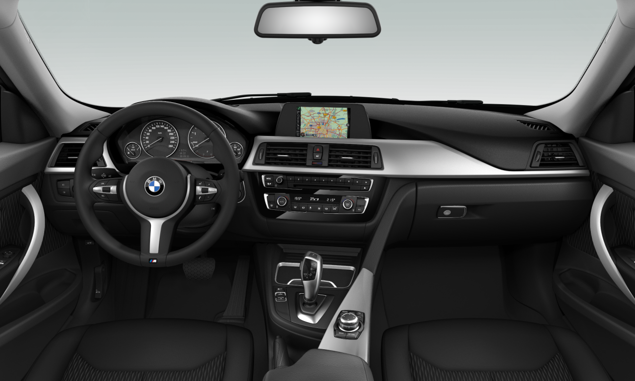Interior of BMW 318d (F34 (MUE)), VIN WBA8T11050BB78909