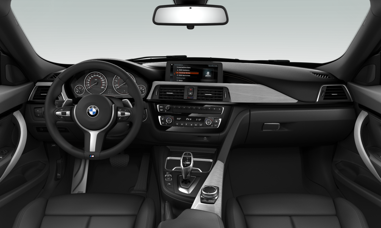 Interior of BMW 320i (F34 (MUE)), VIN WBA8X31050BT65712