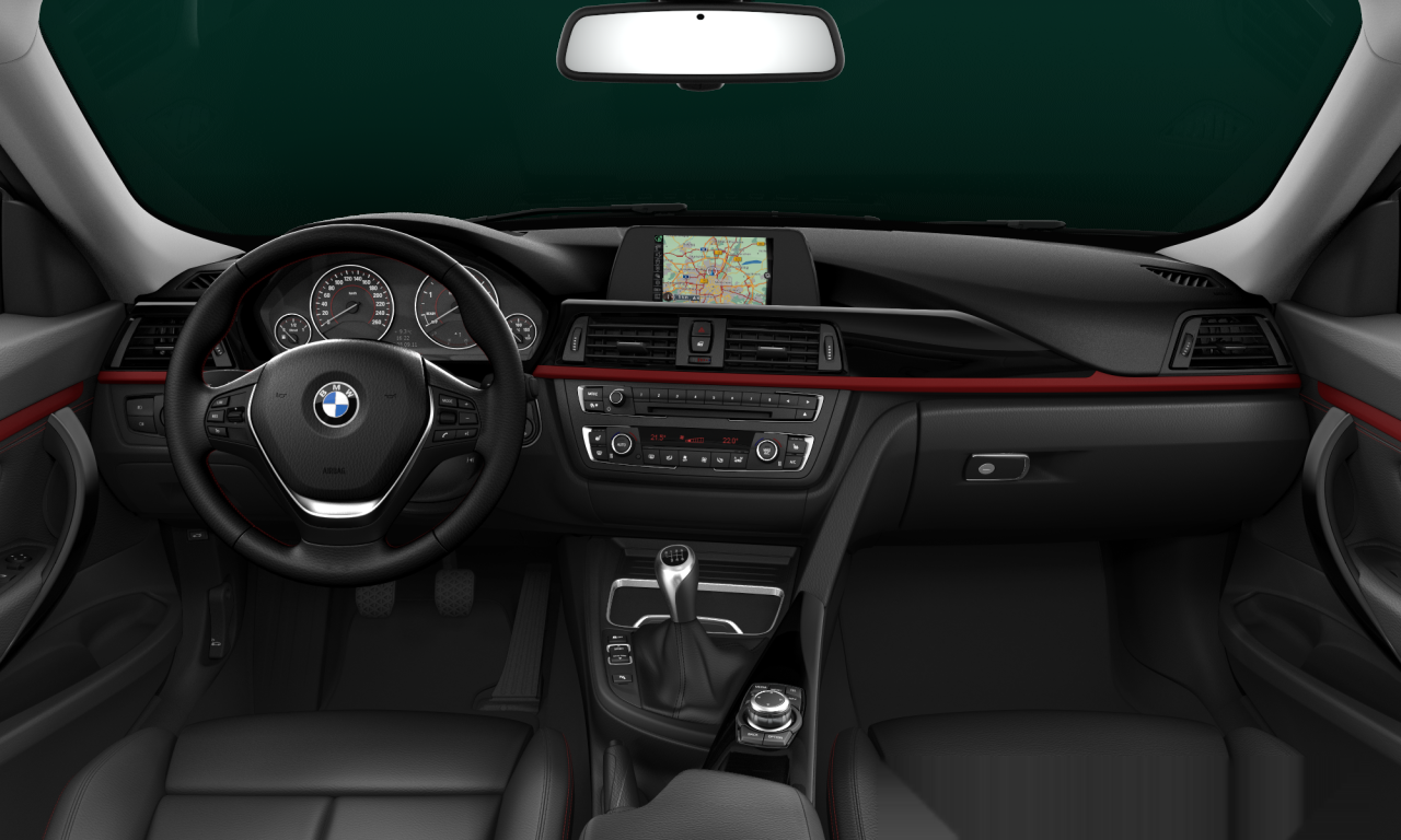 Interior of BMW 318d (F34), VIN WBA8Y51020G431080