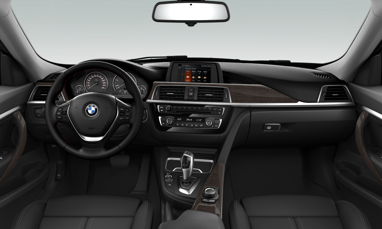 Interior of BMW 325d (F34 (MUE)), VIN WBA8Z11010G451911