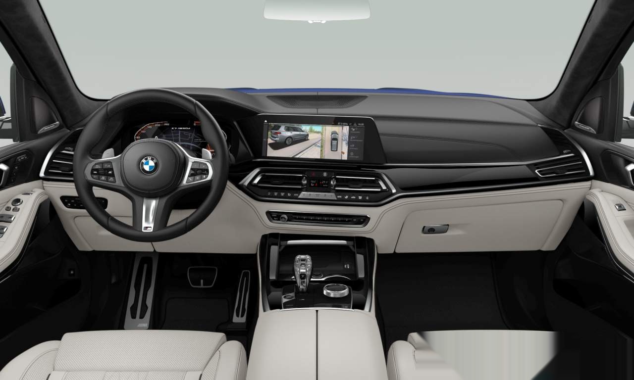 Interior of BMW X7 M50d (Sports Activity Vehicle (5 Doors)), VIN WBACW010109B25840