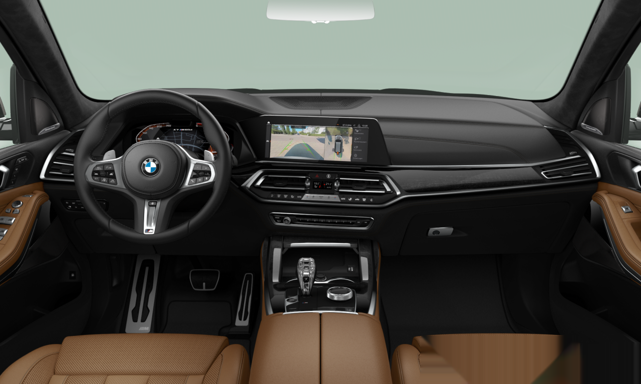 Interior of BMW X7 M50d (G07), VIN WBACW010X09A30421