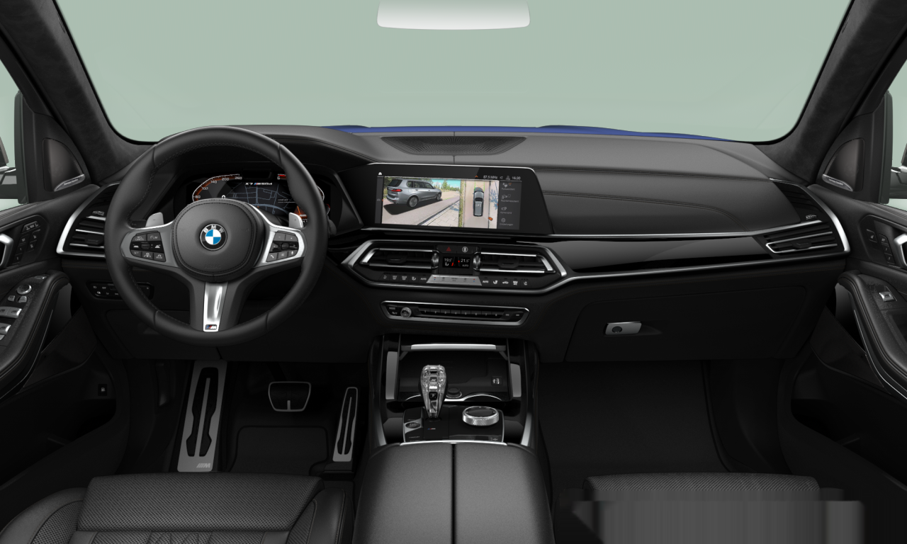 Interior of 2019 BMW X7 M50d (G07), VIN WBACW02020LB41790