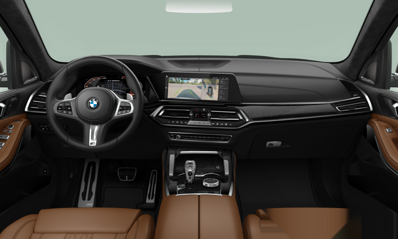Interior of BMW X7 M50d (G07), VIN WBACW02060LB41470
