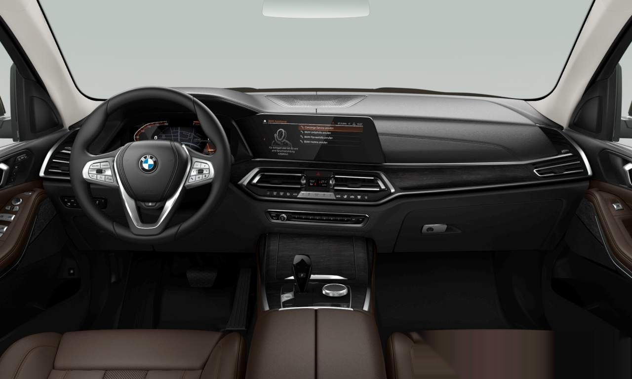 Interior of BMW X7 xDrive40i (Sports Activity Vehicle (5 Doors)), VIN WBACW210309J77480