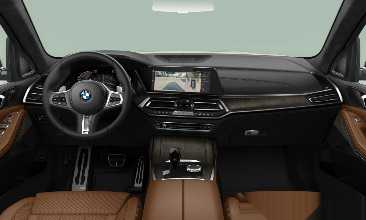 Interior of 2019 BMW X7 xDrive30d (G07), VIN WBACW81090LS18684