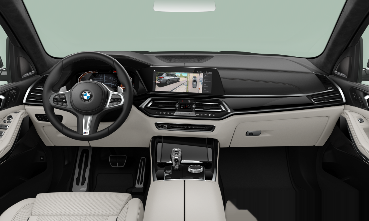 Interior of 2019 BMW X7 xDrive30d (G07), VIN WBACW82010LS78599