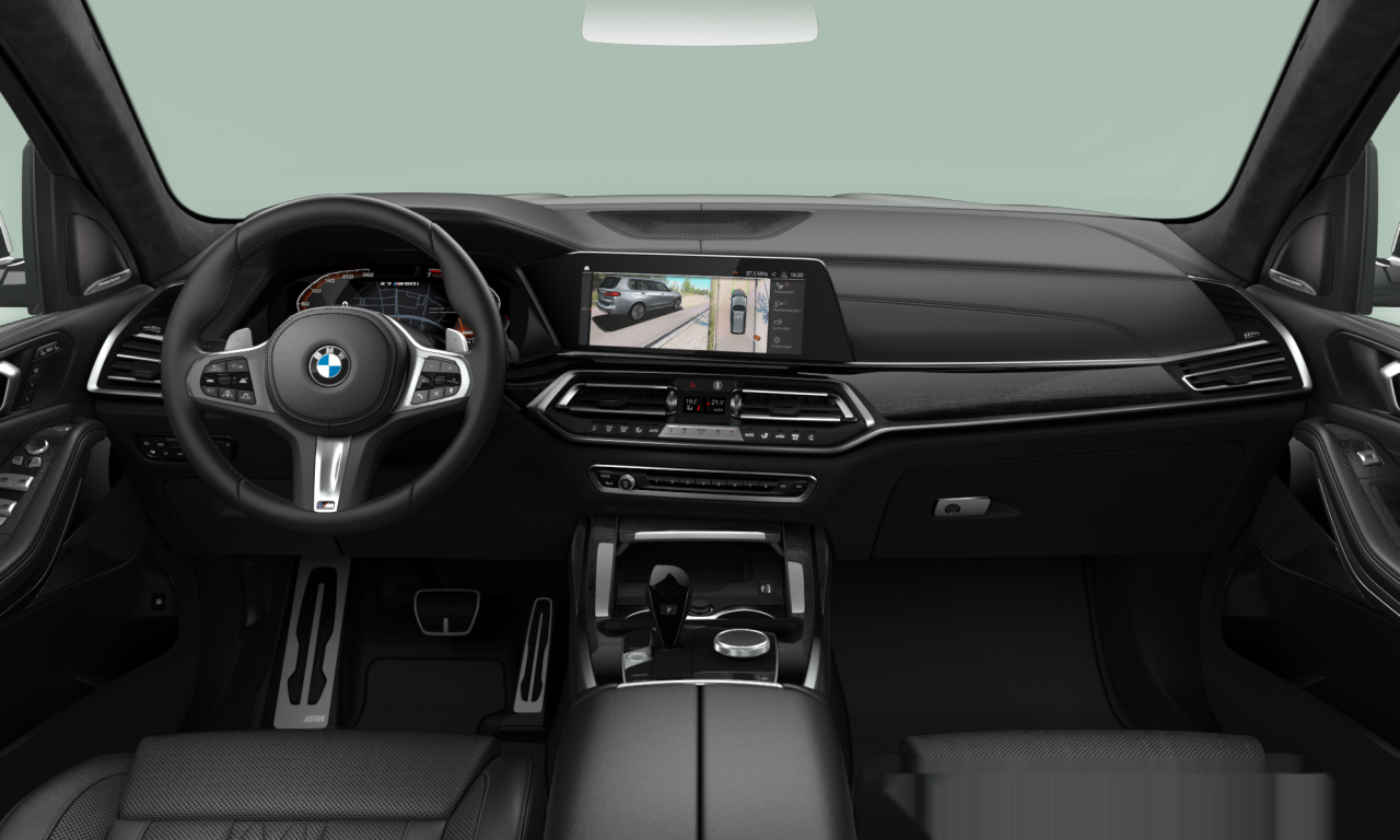 Interior of 2021 BMW X7 M50i (G07), VIN WBACX620009K06484
