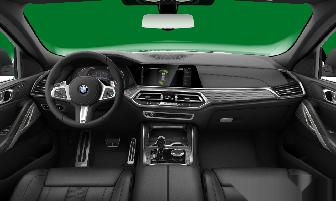 Interior of BMW X6 xDrive40i (G06), VIN WBACY6100N9H45020