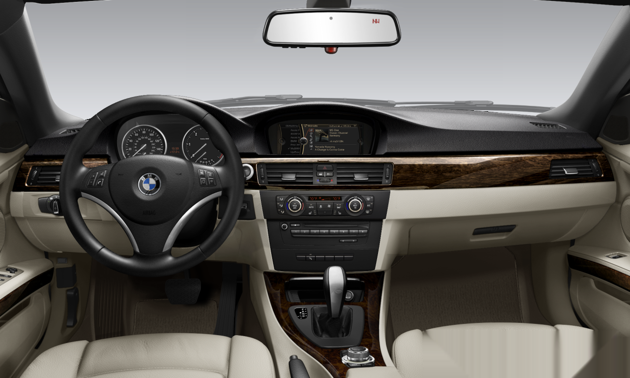Interior of BMW 328i (E93 (MUE)), VIN WBADW3C50DJ527655