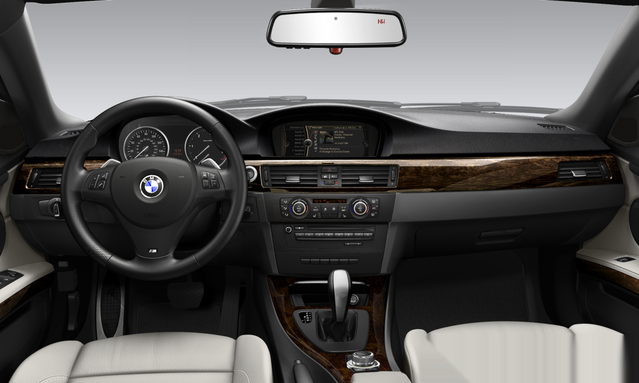 Interior of BMW 328i (E93 (MUE)), VIN WBADW3C58DJ526057