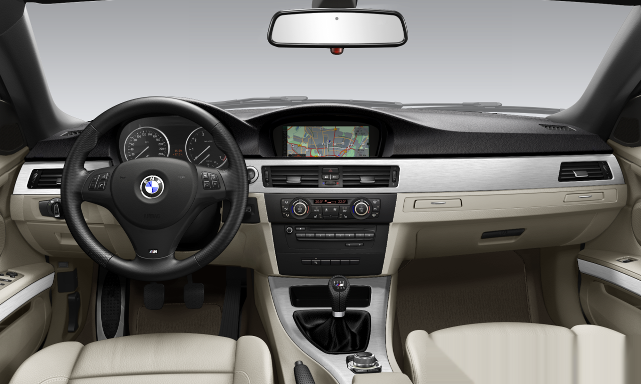 Interior of BMW 325i (E93 (MUE)), VIN WBADW51070E366095
