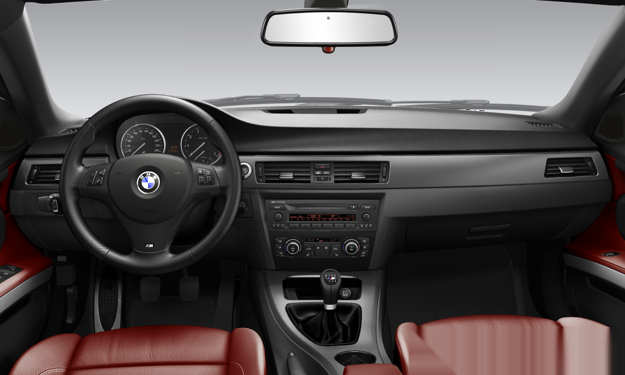 Interior of BMW 325i (E93 (MUE)), VIN WBADW520X0E425543