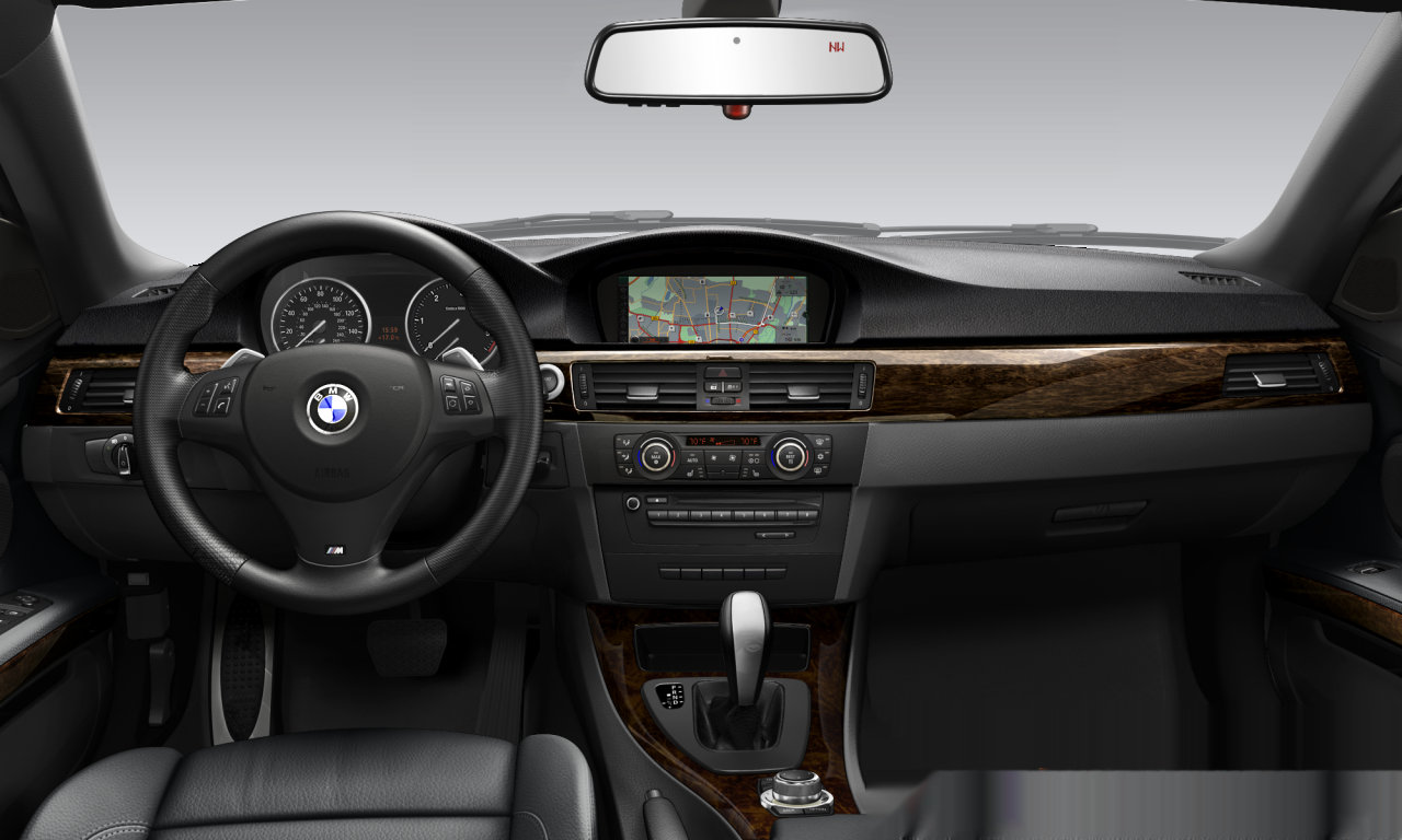 Interior of BMW 328i (E93 (MUE)), VIN WBADW7C56BE727517