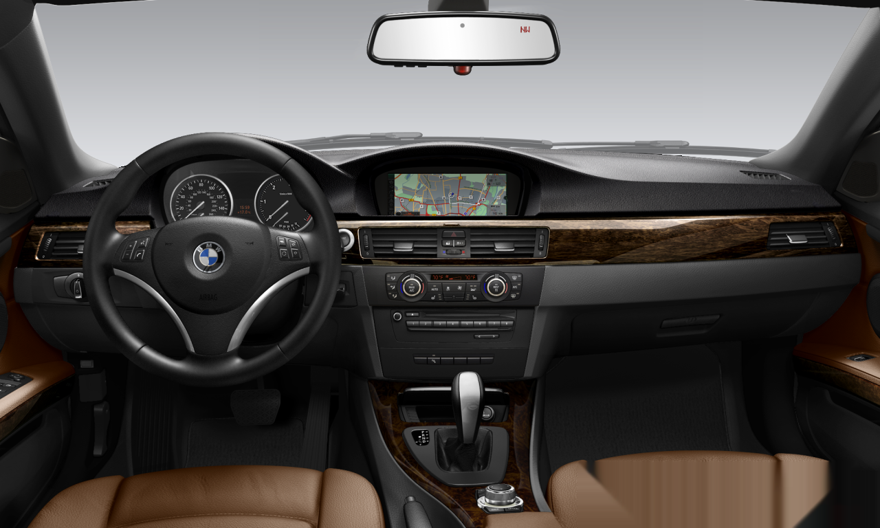 Interior of BMW 328i (E93 (MUE)), VIN WBADW7C58DE733290