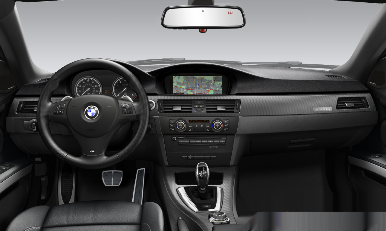 Interior of BMW 335is (E93 (MUE)), VIN WBADX1C58BE569899