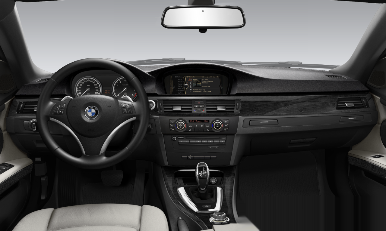 Interior of BMW 335i (E93 (MUE)), VIN WBADX71080E767941