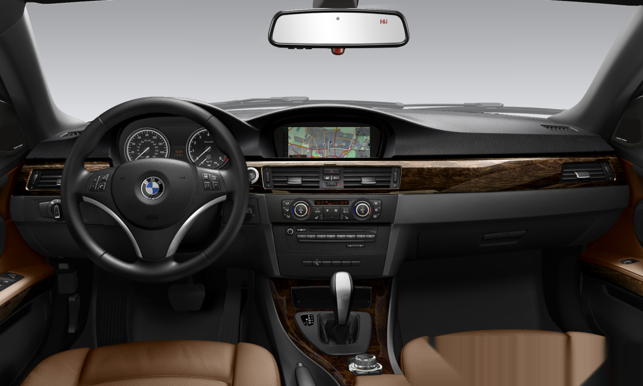 Interior of BMW 335i (E93 (MUE)), VIN WBADX7C50BE743709