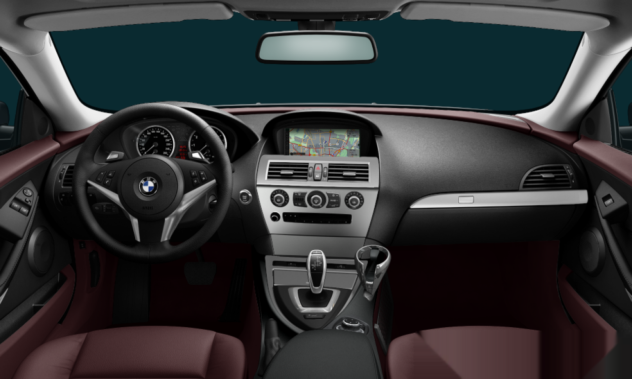 Interior of BMW 630i (E63 (MUE)), VIN WBAEA12080C098096