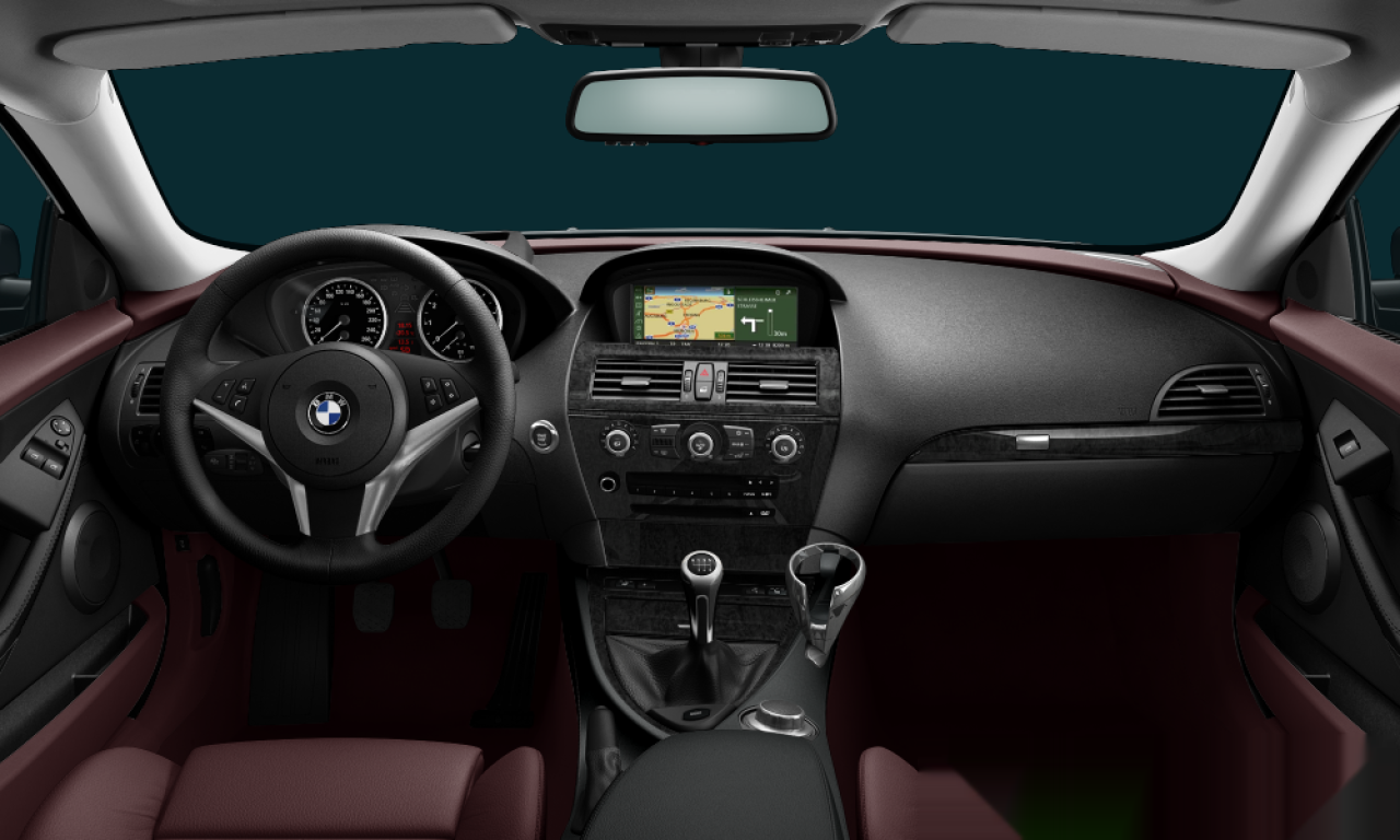 Interior of BMW 650i (E63 (MUE)), VIN WBAEA53598CV85045