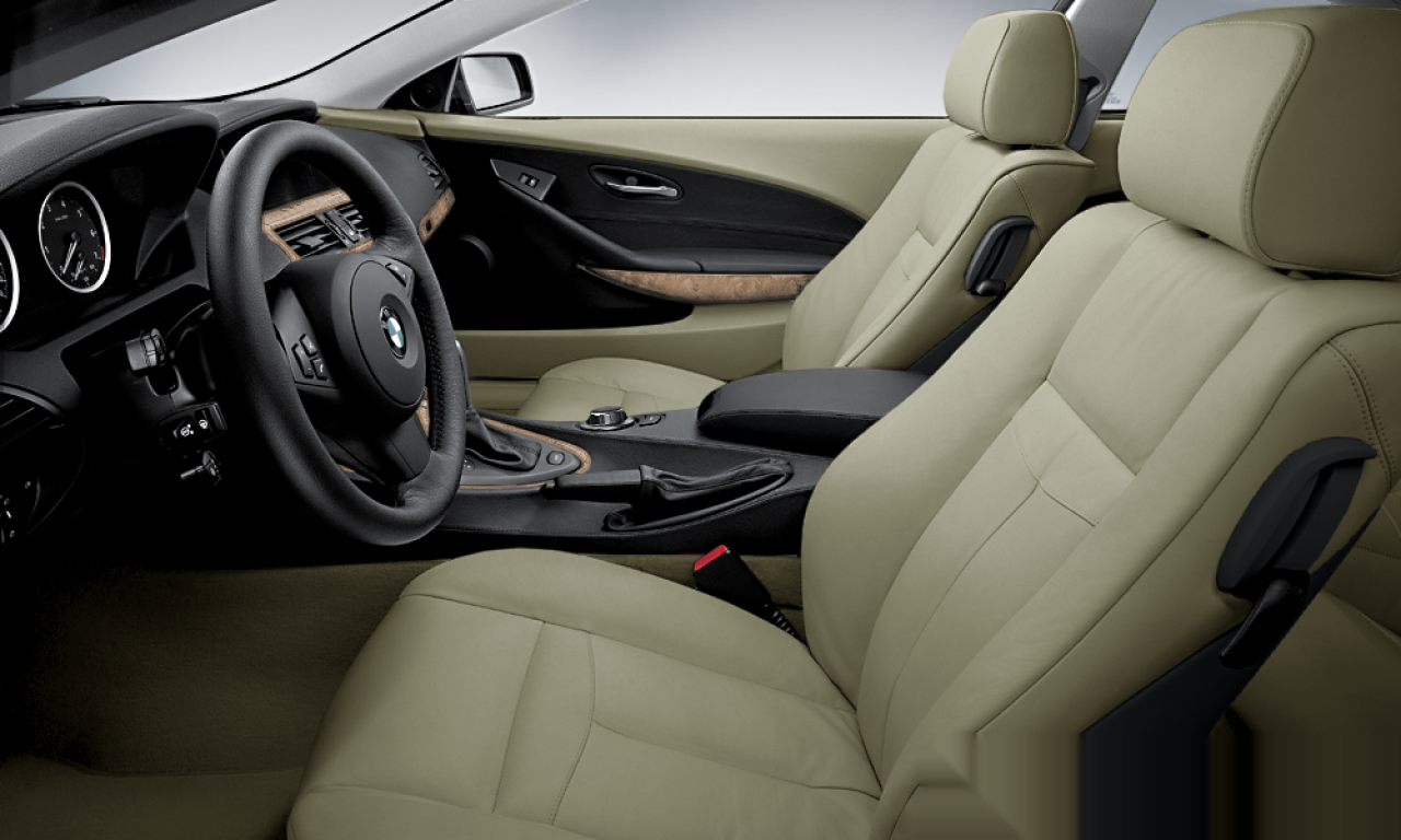 Interior of 2006 BMW 630i (E63), VIN WBAEH31047B702798