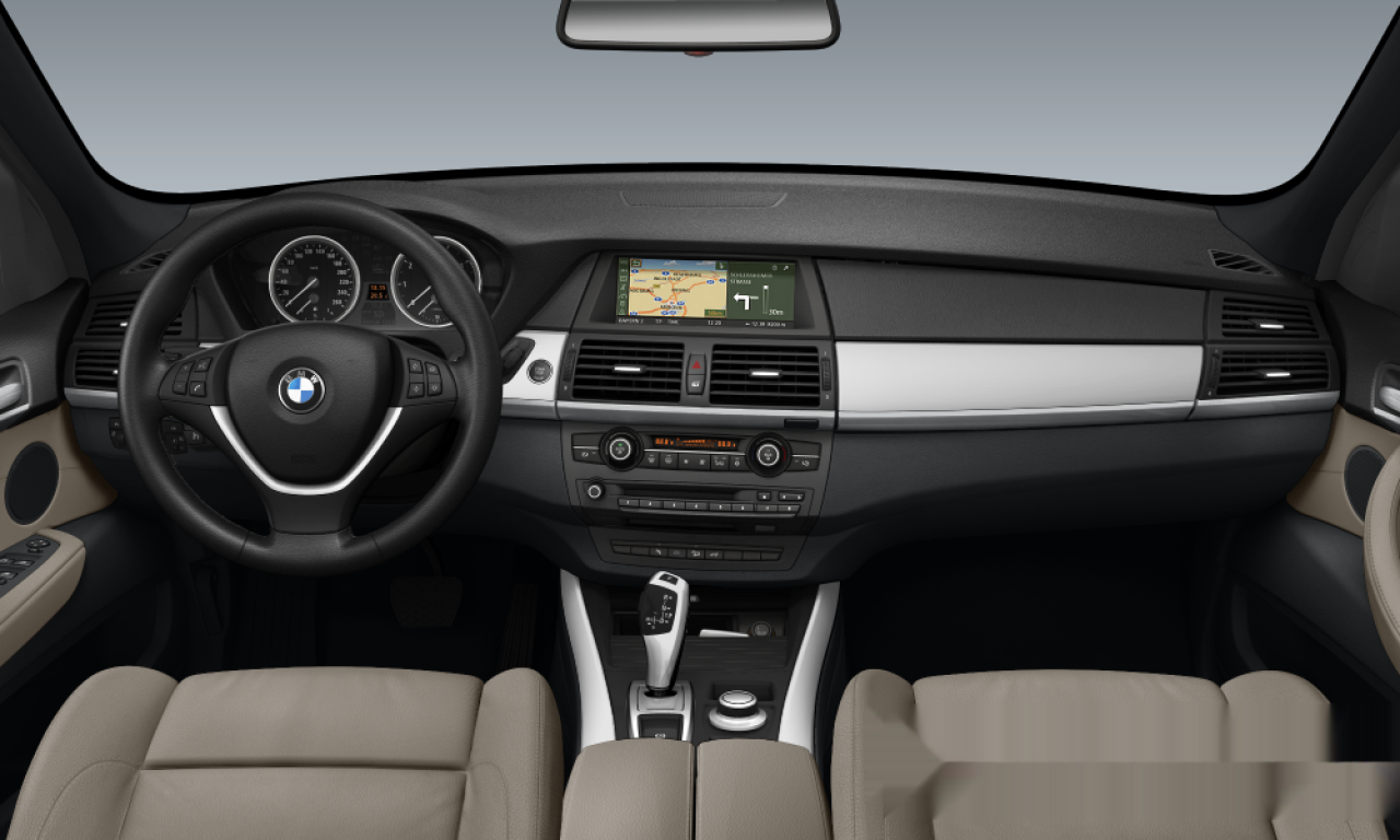 Interior of BMW X5 3.0d (E70), VIN WBAFF41010L057737