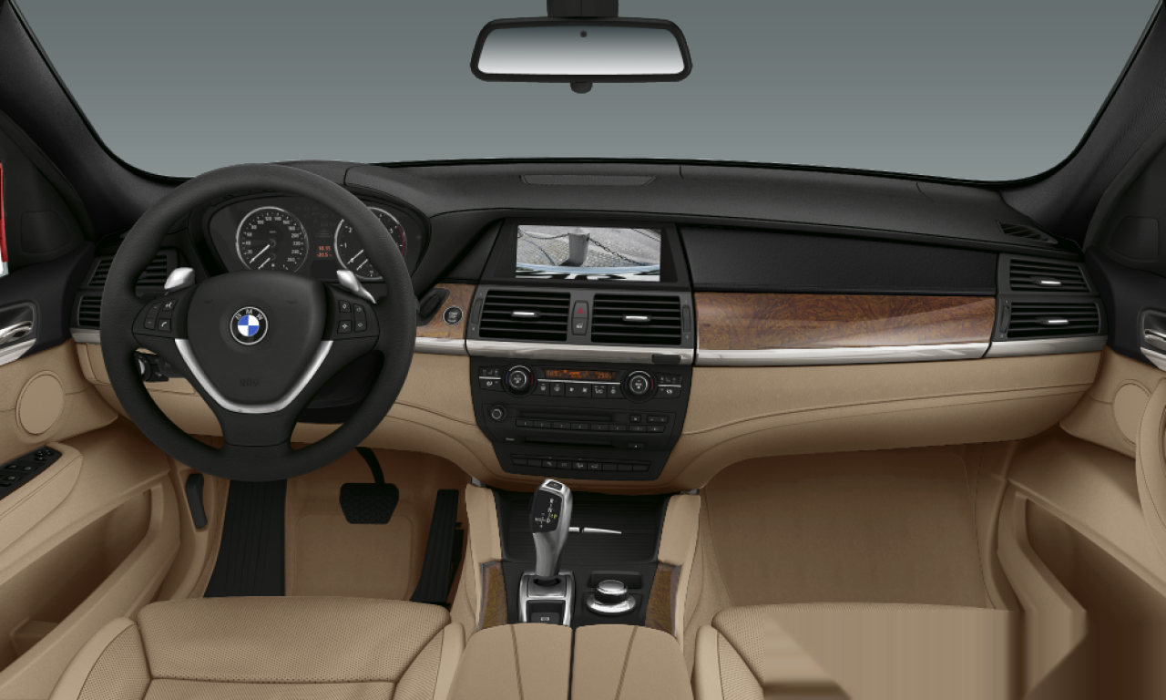 Interior of BMW X6 xDrive35d (E71), VIN WBAFG01060L191858