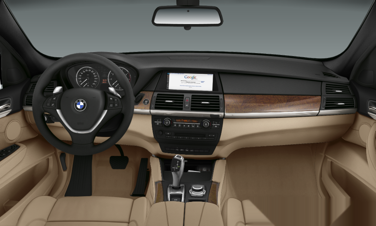 Interior of 2010 BMW X6 xDrive40d (E71), VIN WBAFH01070L467283
