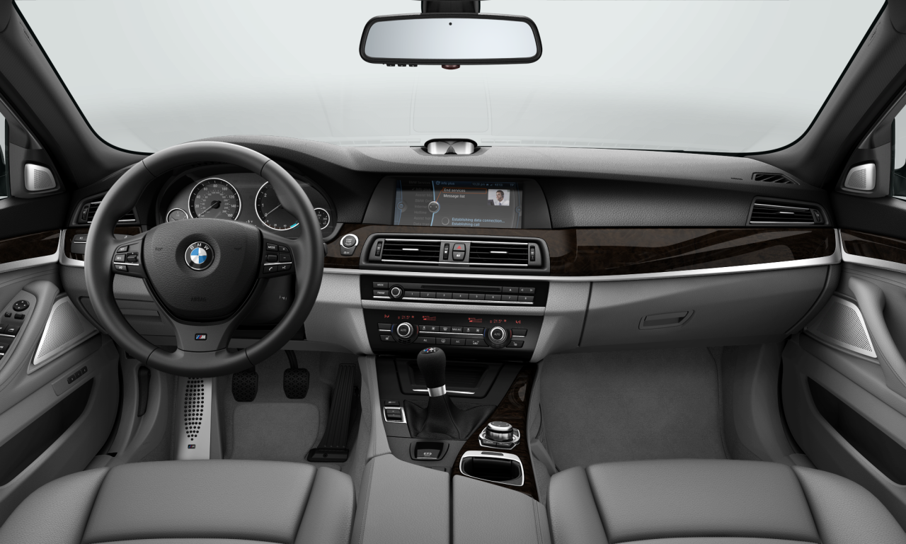 Interior of BMW 535i (F10), VIN WBAFR7C55DDU78734